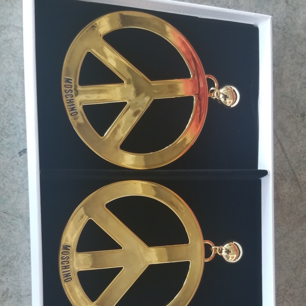 Moschino x H&M Gold-Plated Hoop Earrings